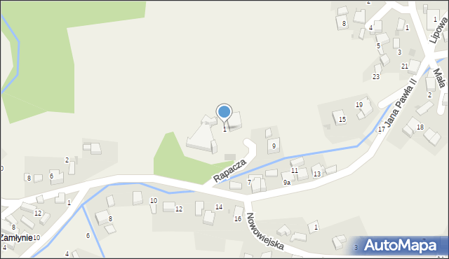 Psary, Rapacza, ks., 1, mapa Psary