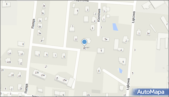 Pszczółki, Rataja Macieja, 9C, mapa Pszczółki