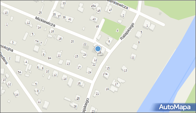 Puszczykowo, Ratajskiego Cyryla, 20, mapa Puszczykowo