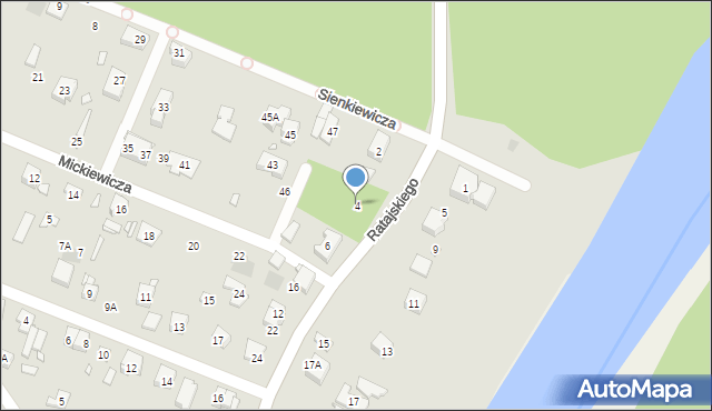 Puszczykowo, Ratajskiego Cyryla, 4, mapa Puszczykowo