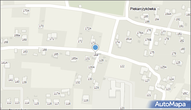 Raba Wyżna, Raba Wyżna, 144, mapa Raba Wyżna