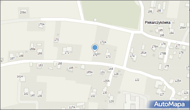 Raba Wyżna, Raba Wyżna, 172, mapa Raba Wyżna
