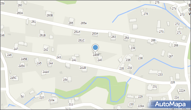 Raba Wyżna, Raba Wyżna, 240A, mapa Raba Wyżna