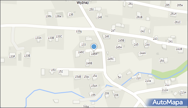 Raba Wyżna, Raba Wyżna, 246A, mapa Raba Wyżna