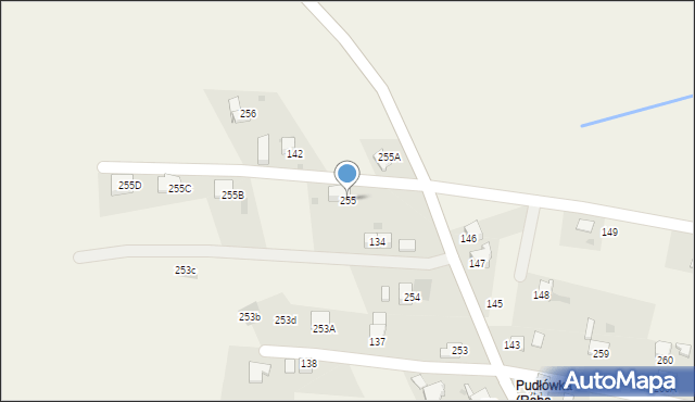 Raba Wyżna, Raba Wyżna, 255, mapa Raba Wyżna
