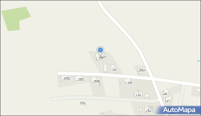 Raba Wyżna, Raba Wyżna, 256, mapa Raba Wyżna