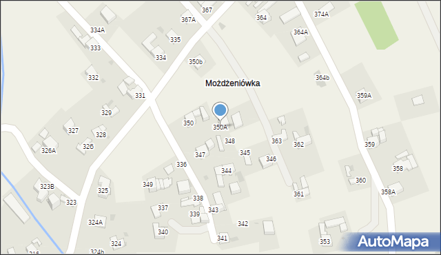 Raba Wyżna, Raba Wyżna, 350A, mapa Raba Wyżna