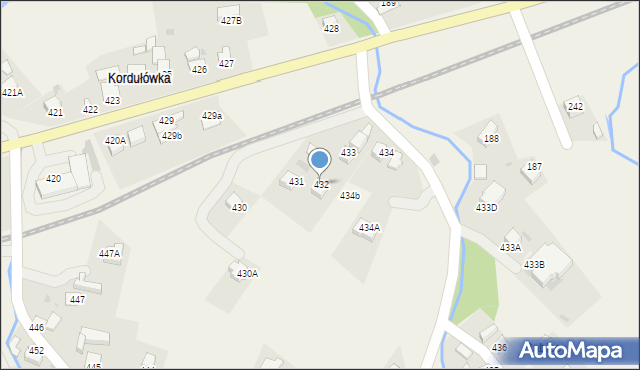 Raba Wyżna, Raba Wyżna, 432, mapa Raba Wyżna