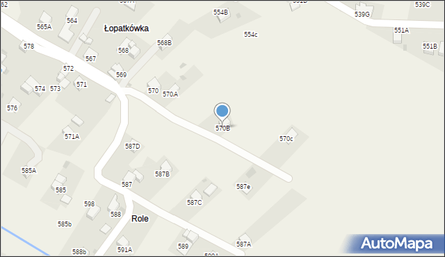 Raba Wyżna, Raba Wyżna, 570B, mapa Raba Wyżna