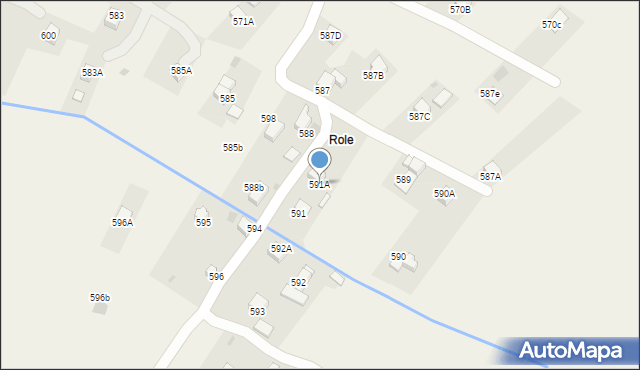 Raba Wyżna, Raba Wyżna, 591A, mapa Raba Wyżna