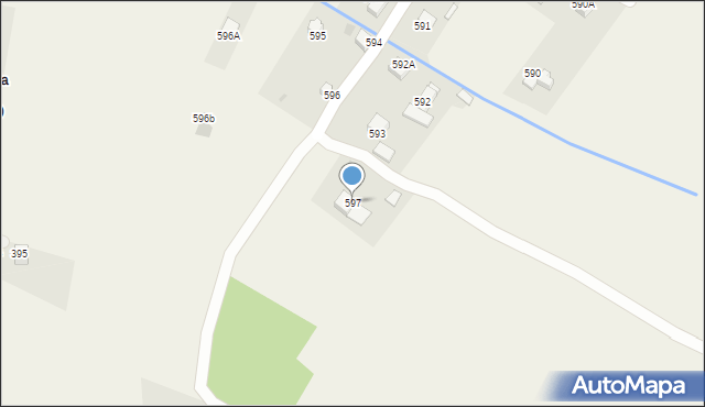 Raba Wyżna, Raba Wyżna, 597, mapa Raba Wyżna