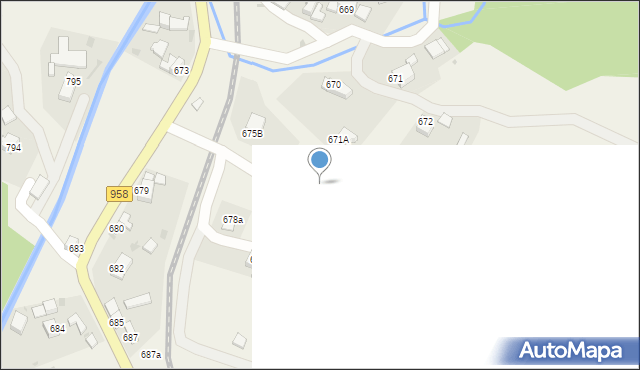 Raba Wyżna, Raba Wyżna, 675, mapa Raba Wyżna