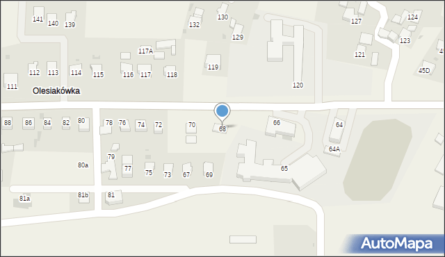 Raba Wyżna, Raba Wyżna, 68, mapa Raba Wyżna