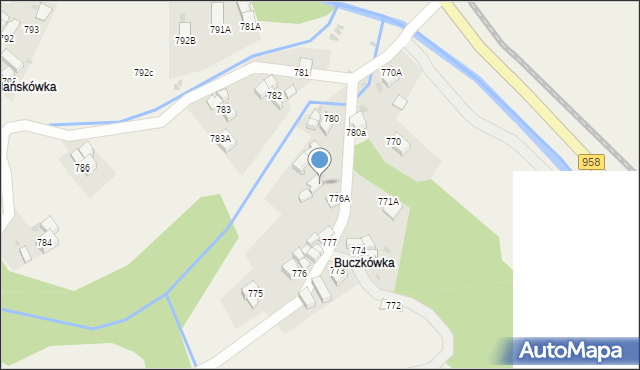 Raba Wyżna, Raba Wyżna, 778, mapa Raba Wyżna