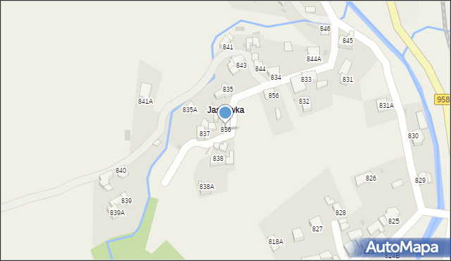 Raba Wyżna, Raba Wyżna, 836, mapa Raba Wyżna