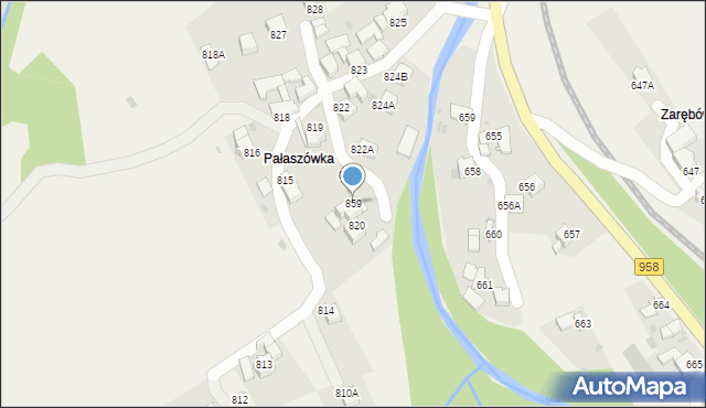 Raba Wyżna, Raba Wyżna, 859, mapa Raba Wyżna