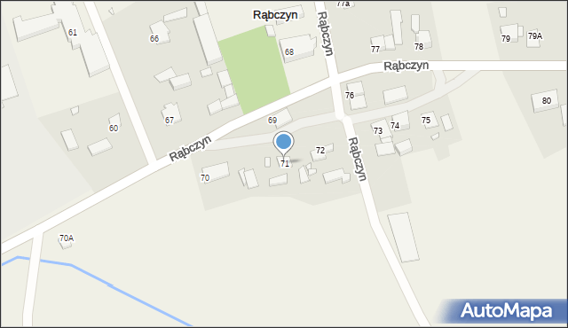 Rąbczyn, Rąbczyn, 71, mapa Rąbczyn