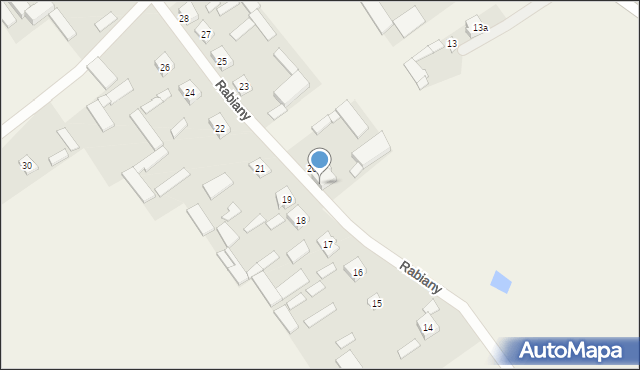 Rabiany, Rabiany, 20a, mapa Rabiany