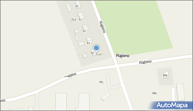 Rąbino, Rąbino, 64/1, mapa Rąbino