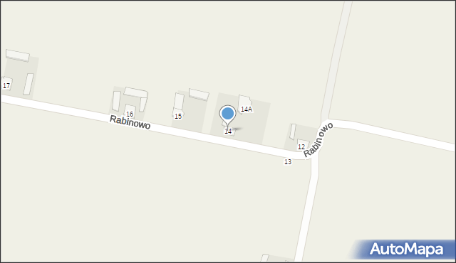 Rabinowo, Rabinowo, 14, mapa Rabinowo