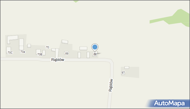 Rąblów, Rąblów, 68, mapa Rąblów