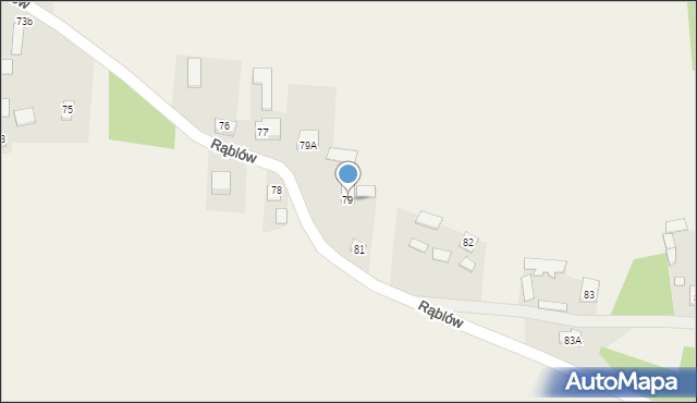 Rąblów, Rąblów, 79, mapa Rąblów