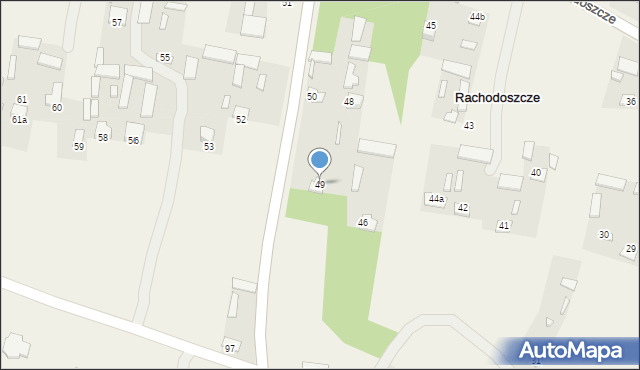 Rachodoszcze, Rachodoszcze, 49, mapa Rachodoszcze