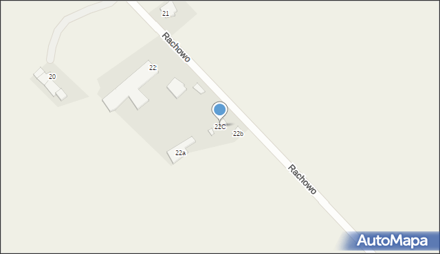 Rachowo, Rachowo, 22C, mapa Rachowo