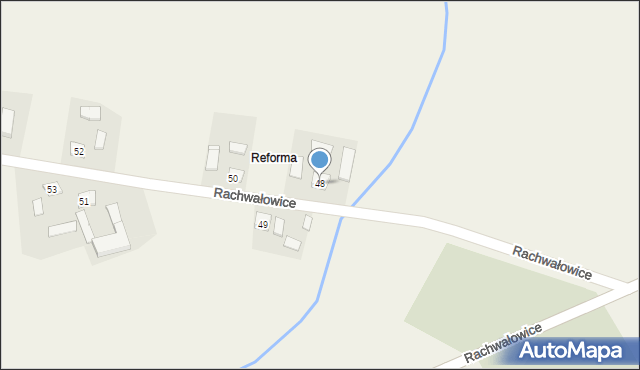 Rachwałowice, Rachwałowice, 48, mapa Rachwałowice