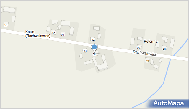 Rachwałowice, Rachwałowice, 51, mapa Rachwałowice