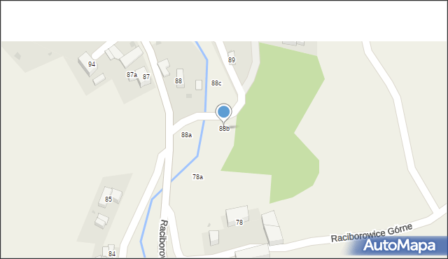 Raciborowice Górne, Raciborowice Górne, 88b, mapa Raciborowice Górne