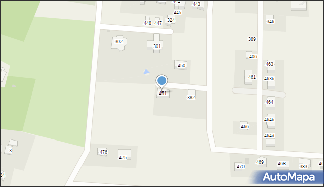 Raciborsko, Raciborsko, 451, mapa Raciborsko