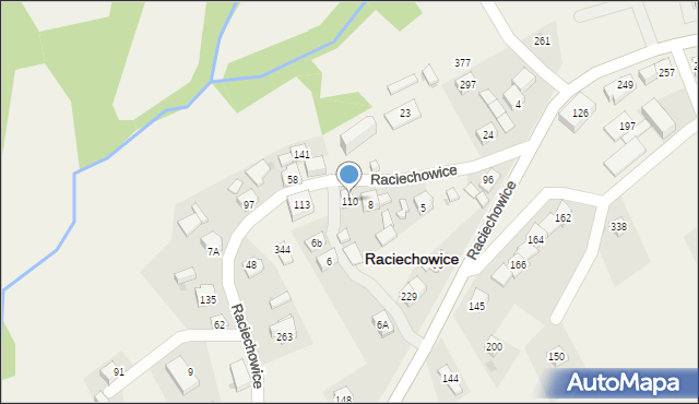 Raciechowice, Raciechowice, 110, mapa Raciechowice