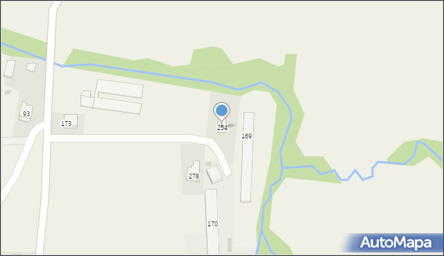 Raciechowice, Raciechowice, 254, mapa Raciechowice