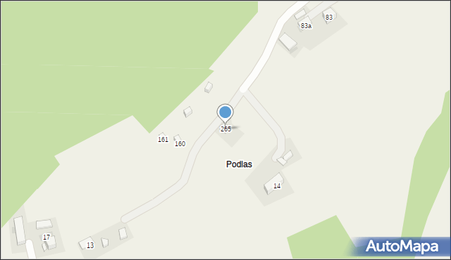 Raciechowice, Raciechowice, 265, mapa Raciechowice