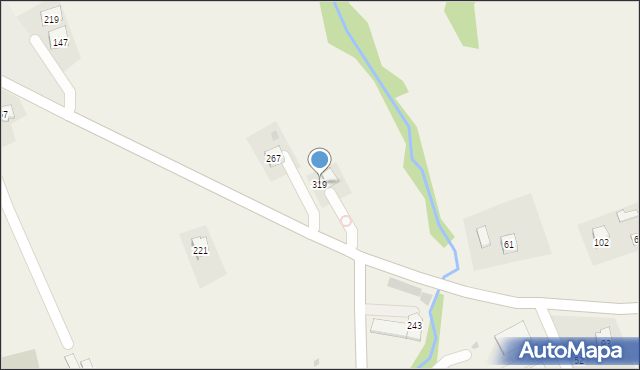 Raciechowice, Raciechowice, 319, mapa Raciechowice