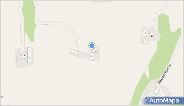 Raciechowice, Raciechowice, 32, mapa Raciechowice