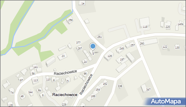 Raciechowice, Raciechowice, 4a, mapa Raciechowice