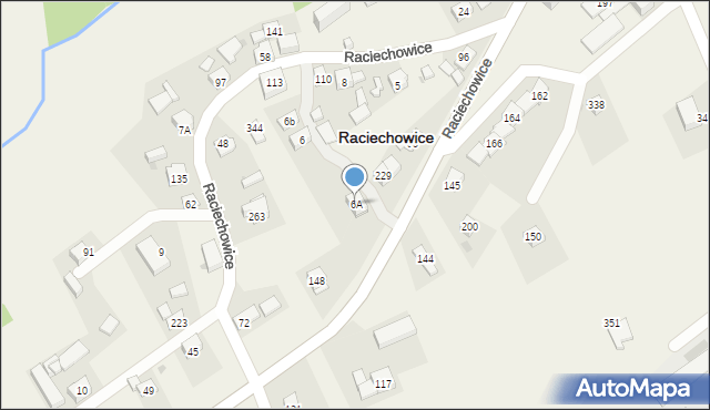 Raciechowice, Raciechowice, 6A, mapa Raciechowice
