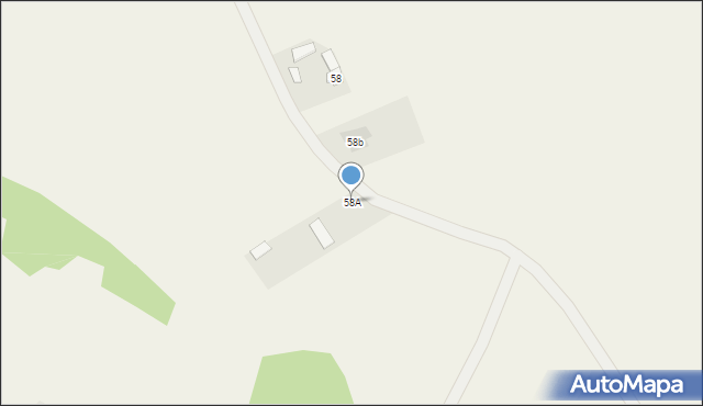 Racięcice, Racięcice, 58A, mapa Racięcice