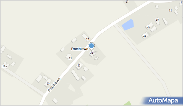 Raciniewo, Raciniewo, 24, mapa Raciniewo