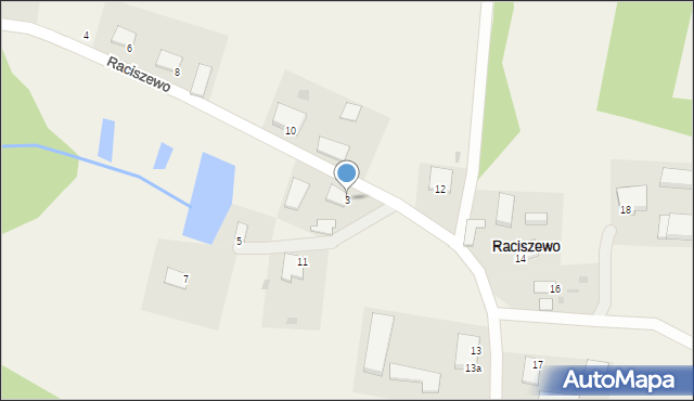 Raciszewo, Raciszewo, 3, mapa Raciszewo