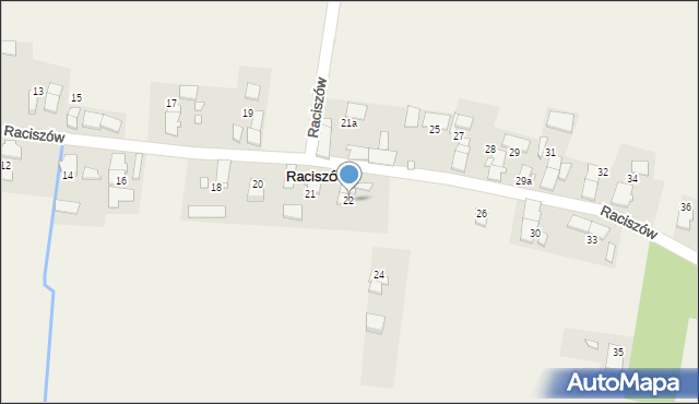 Raciszów, Raciszów, 22, mapa Raciszów