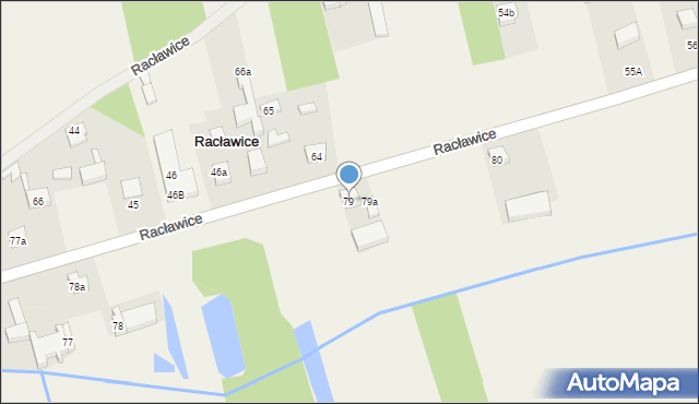 Racławice, Racławice, 79, mapa Racławice