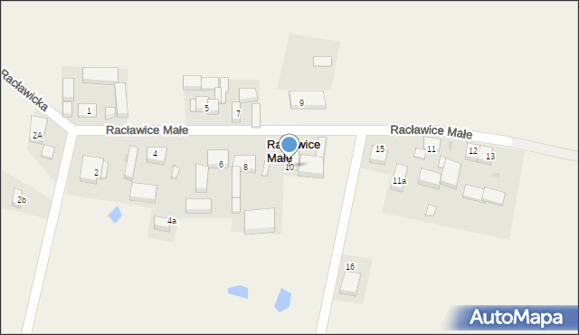 Racławice Małe, Racławice Małe, 10, mapa Racławice Małe