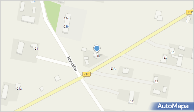 Raczków, Raczków, 11a, mapa Raczków