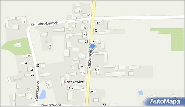 Raczkowice, Raczkowice, 54, mapa Raczkowice