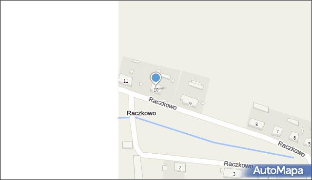 Raczkowo, Raczkowo, 10, mapa Raczkowo