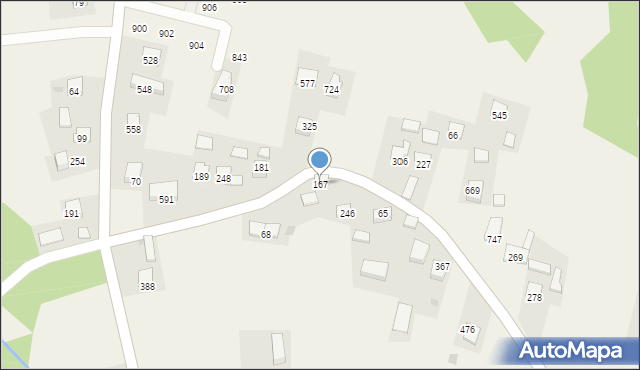 Rączna, Rączna, 167, mapa Rączna