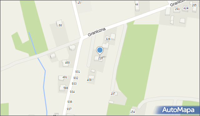 Rączna, Rączna, 216, mapa Rączna